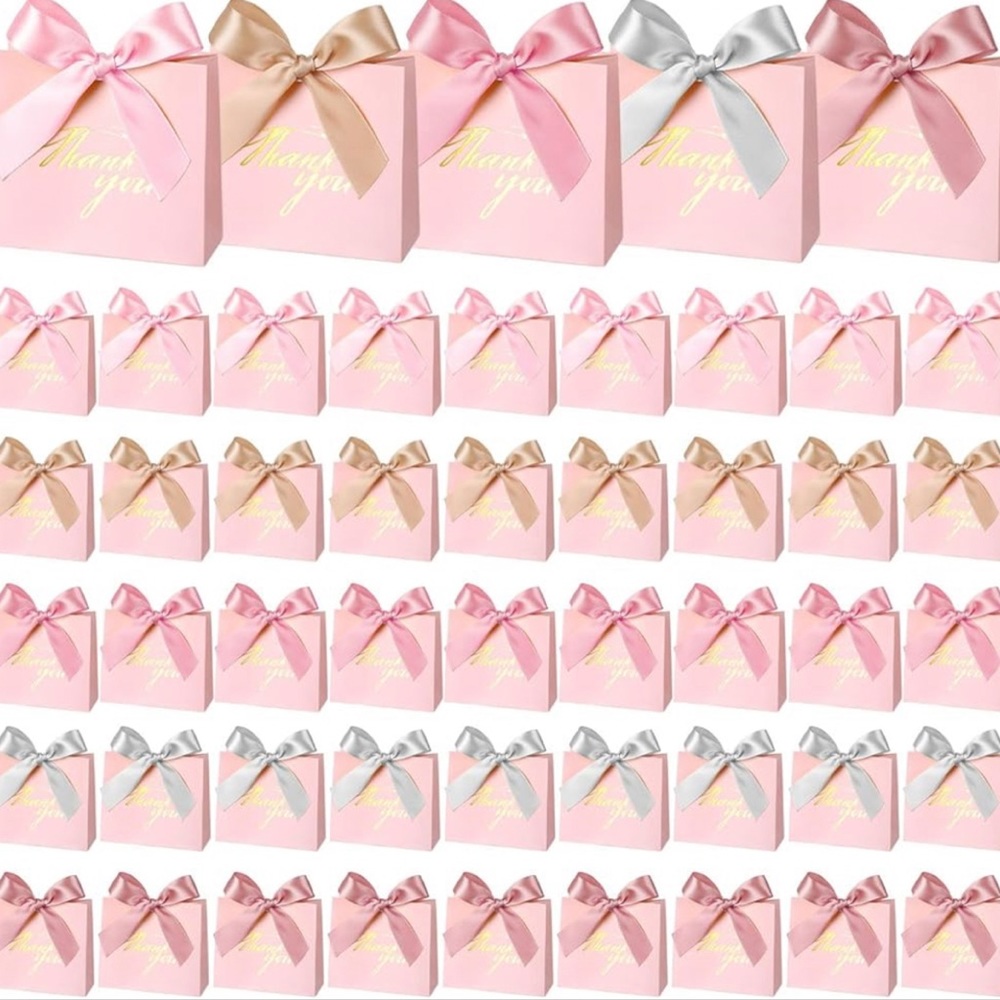 50 Pcs Small Thank You Gift Bags